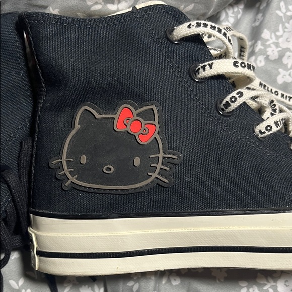 Converse Black and Cream Hello Kitty High-Tops - Picture 6 of 8